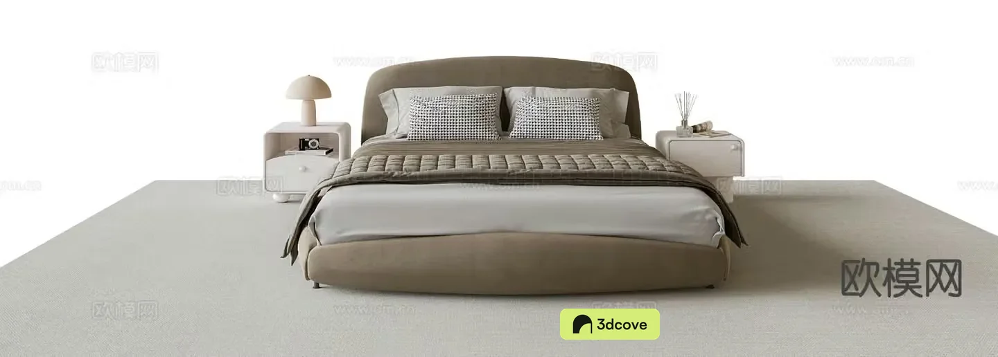 Modern double bed