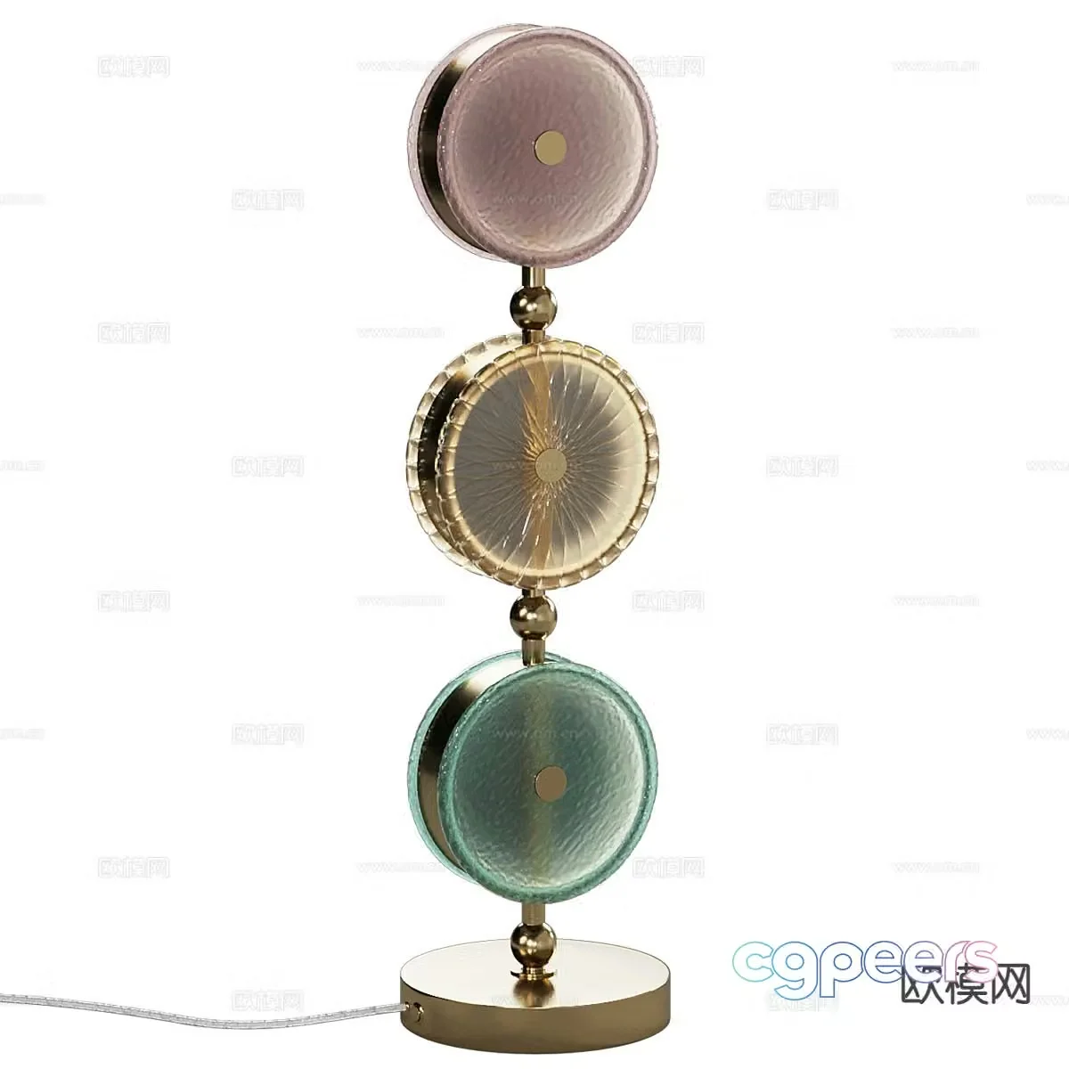 Light luxury floor lamp 3D model