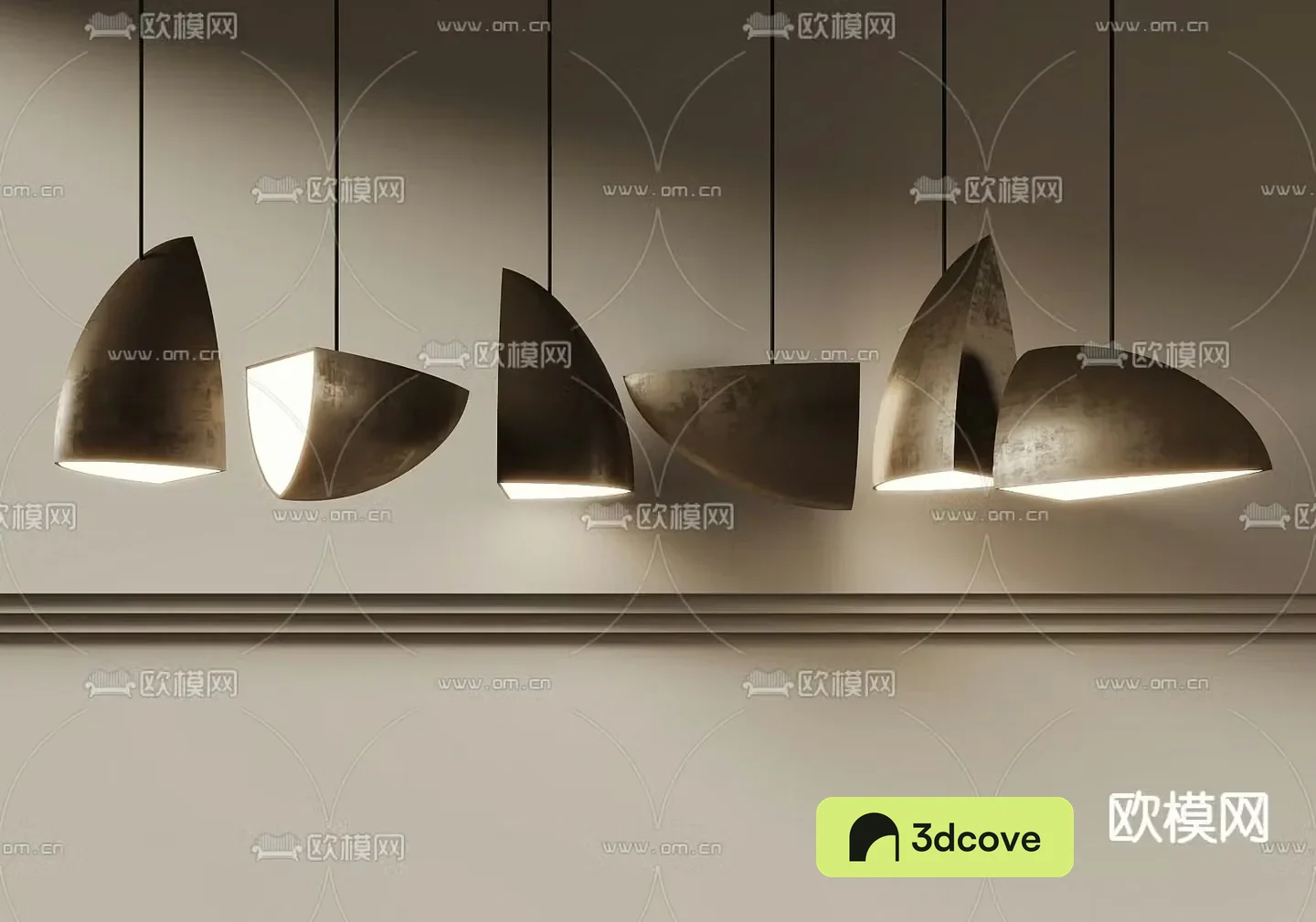 Modern metal art chandelier