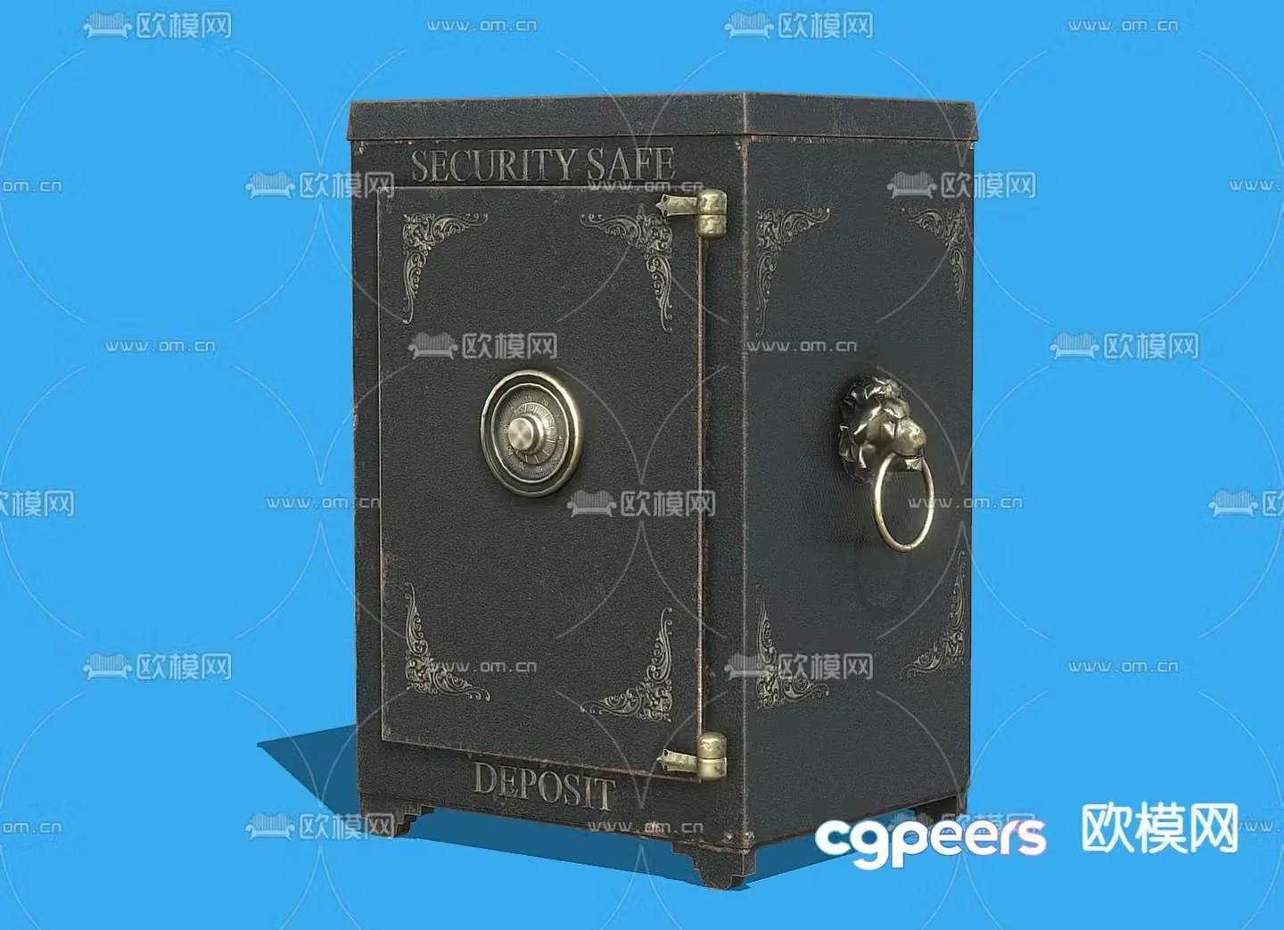 European safe safe 3d model