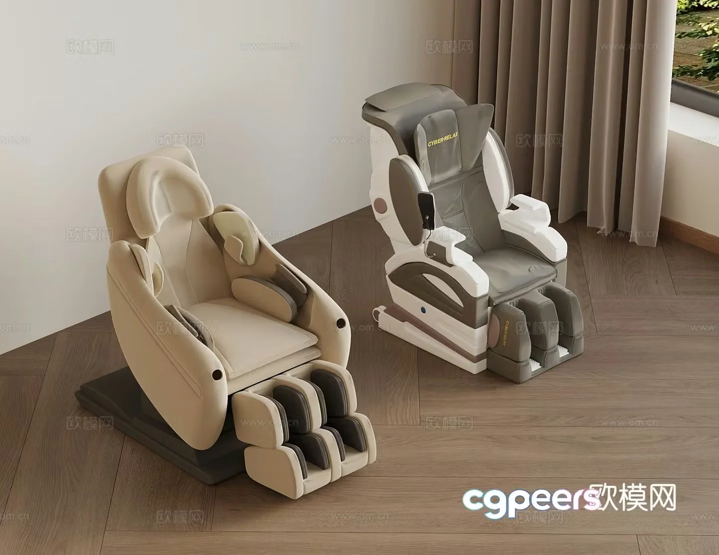 Smart massage chair 3d model