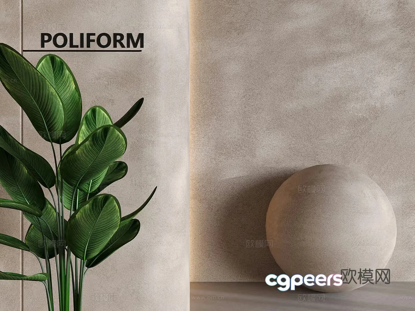 Micro-cement wall cement wall gypsum texture paint art paint wall real stone paint wall 3D model