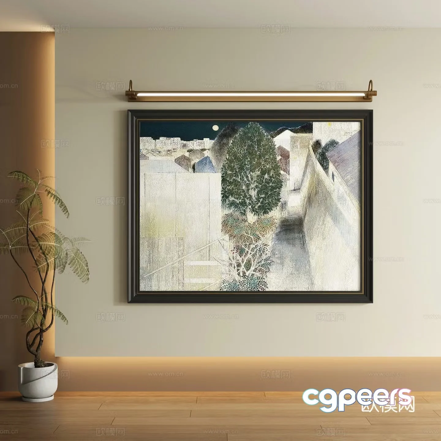 Modern decorative painting 3d model