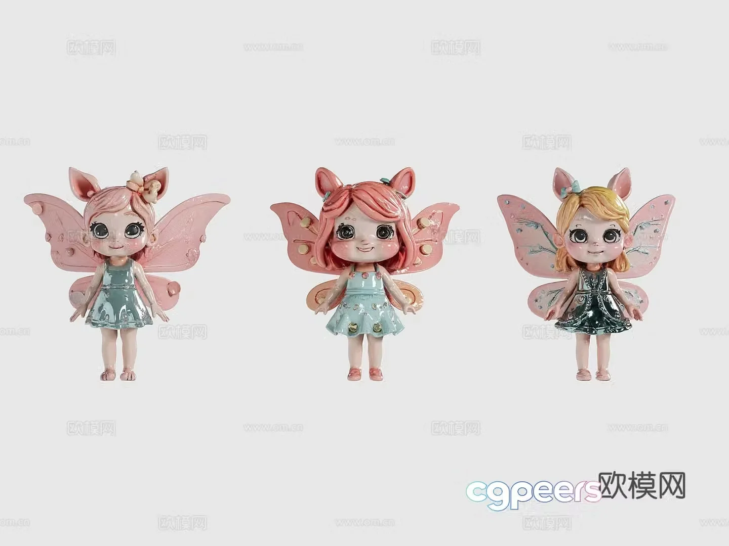 Forest magic elf toy 3d model