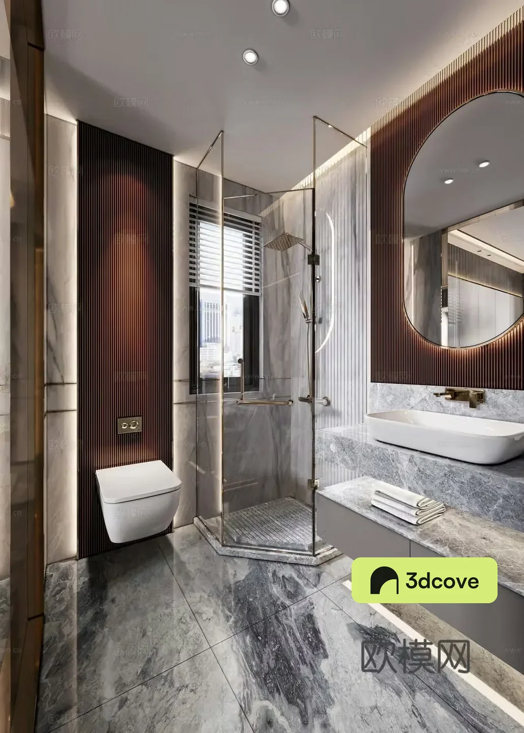Light luxury bathroom