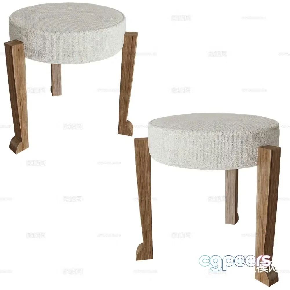 Modernature leisure stool 3d model