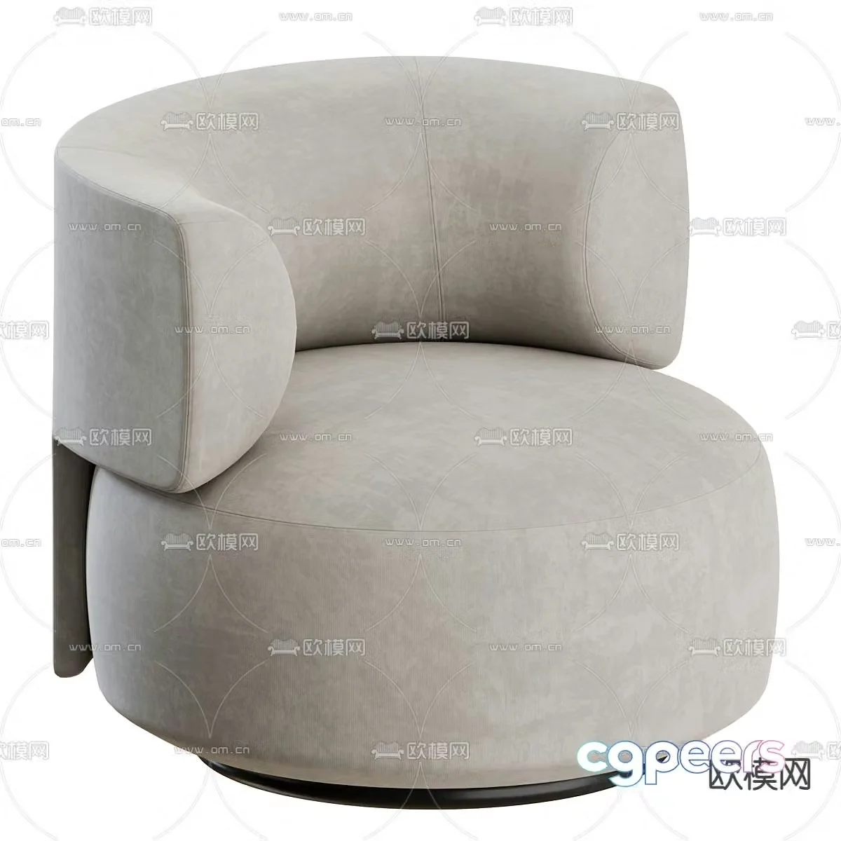 Single sofa leisure sofa 3d model