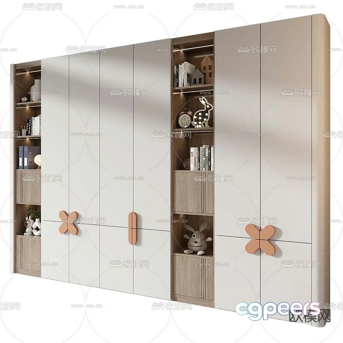 Furniture children’s wardrobe wardrobe 3d model