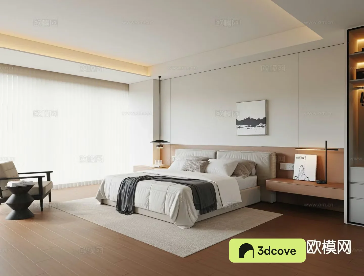 Log style bedroom master bedroom