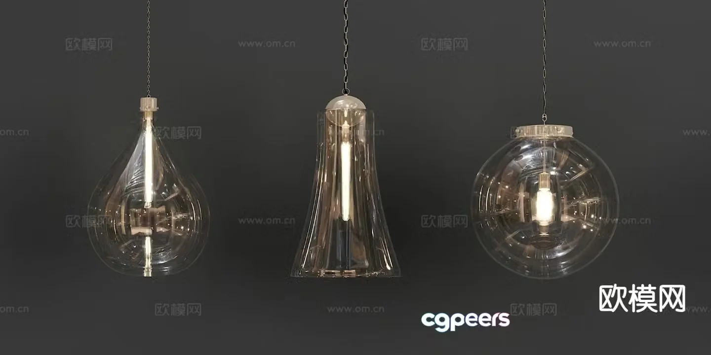 Light luxury small chandelier bedside small chandelier 3d model