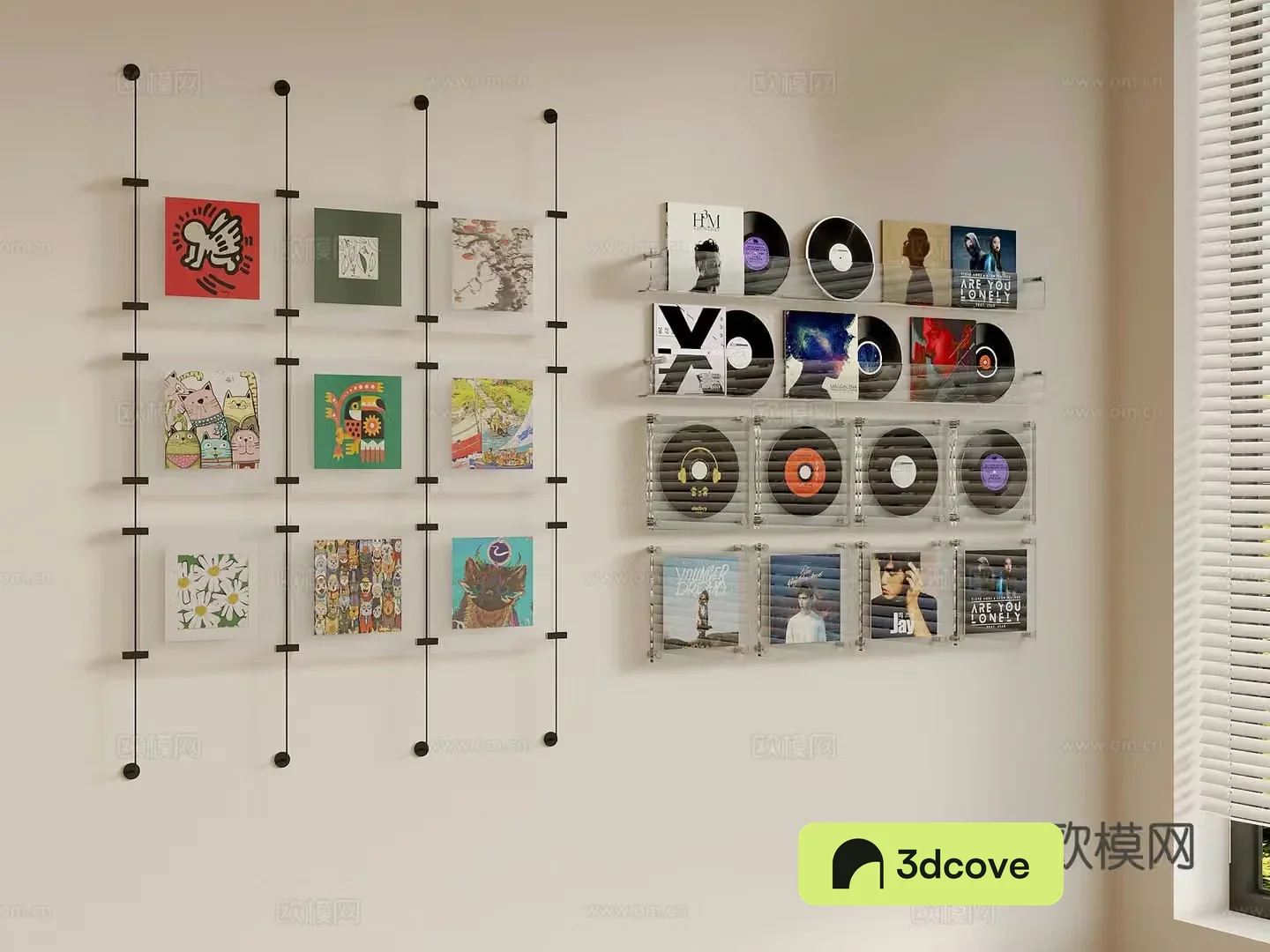 Modern photo wall decoration
