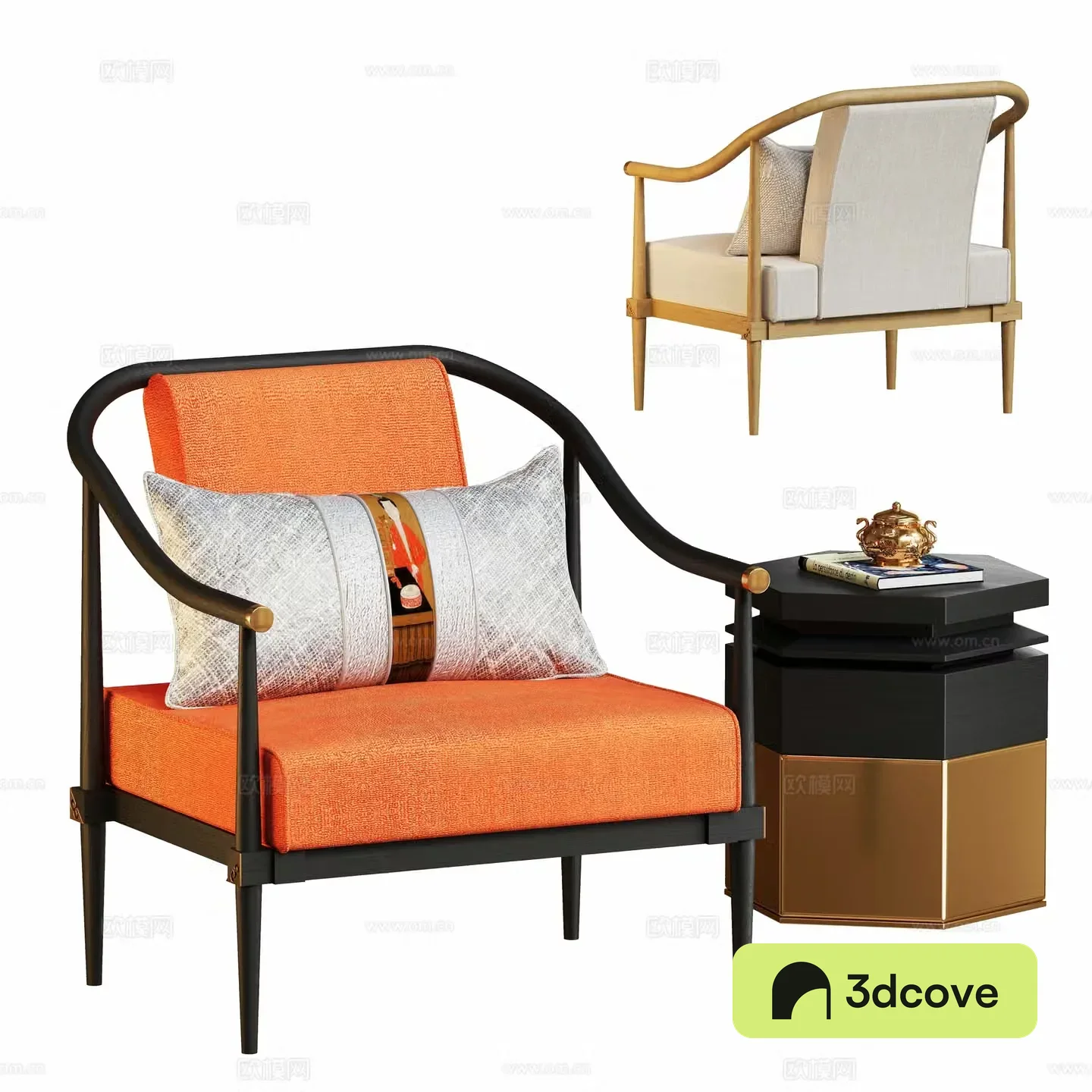 New Chinese style leisure chair sofa
