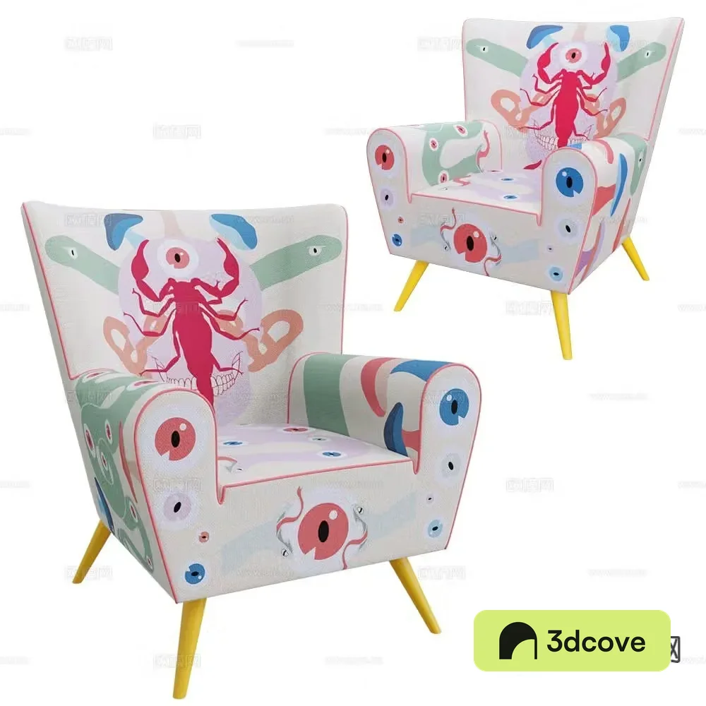 Pop Label American Chair Dopamine Lounge Chair