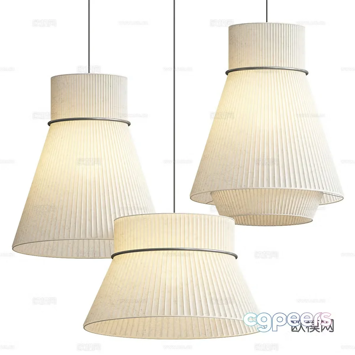 Wasabi Chandelier Cream Chandelier Paper Chandelier Bedside Chandelier Art Chandelier Chandelier 3D Model