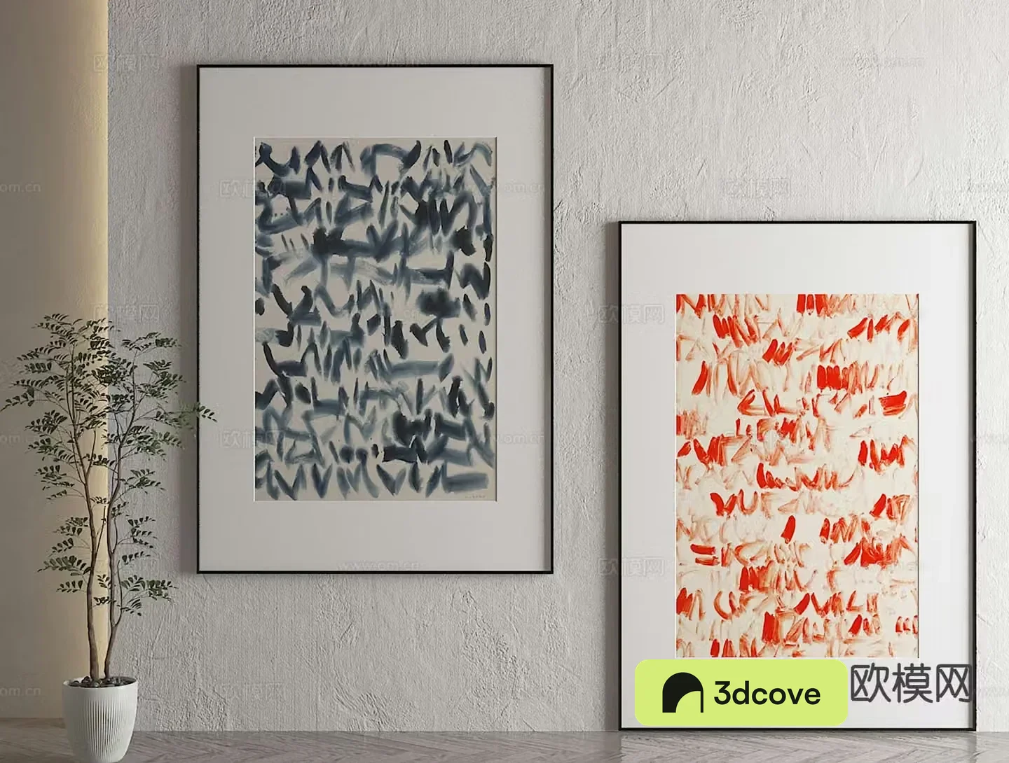Modern texture painting decorative painting