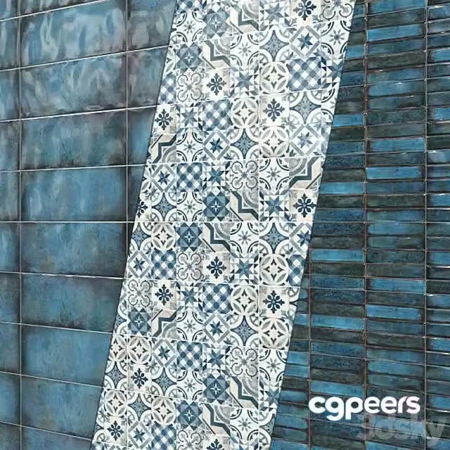 3ds Max Free – Tile Cifre Montblanc Blue