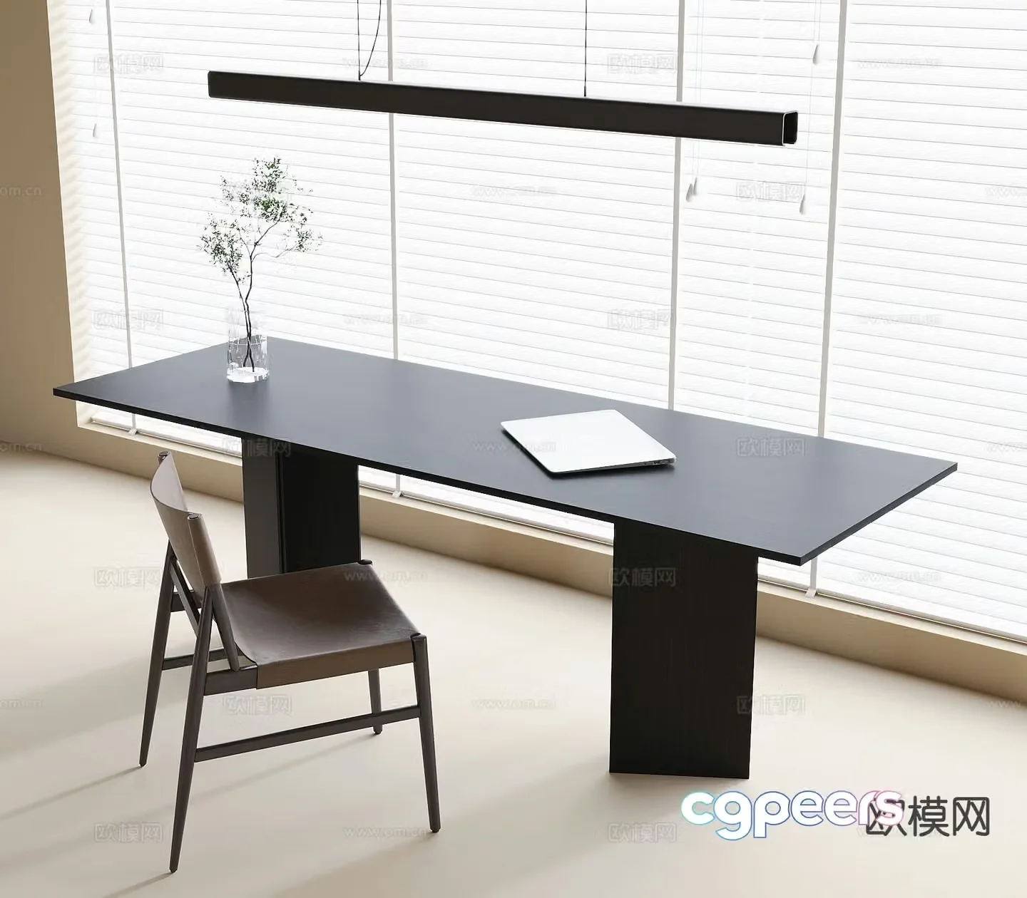 Modern desk chair 3d model