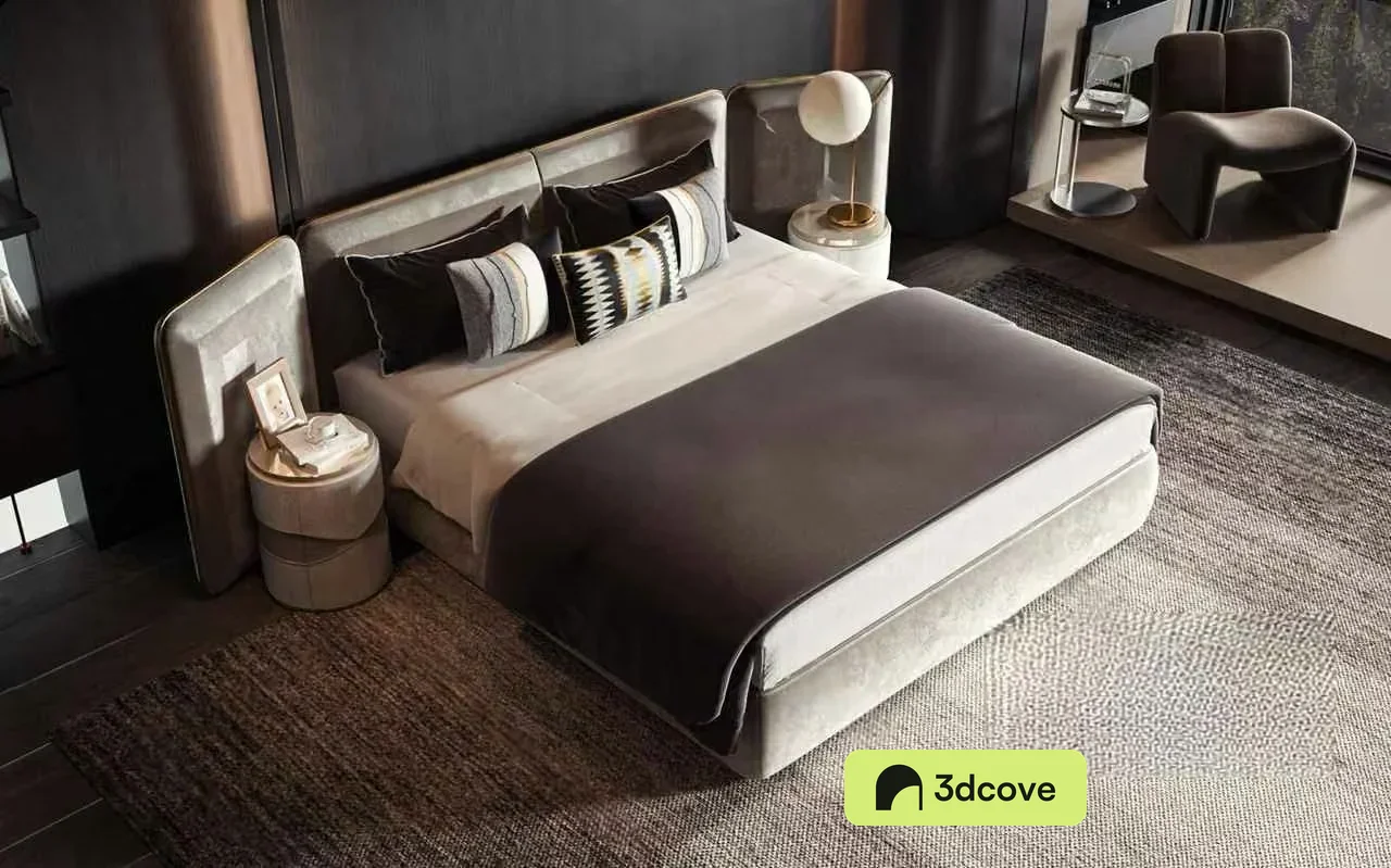 Modern Grey Bed
