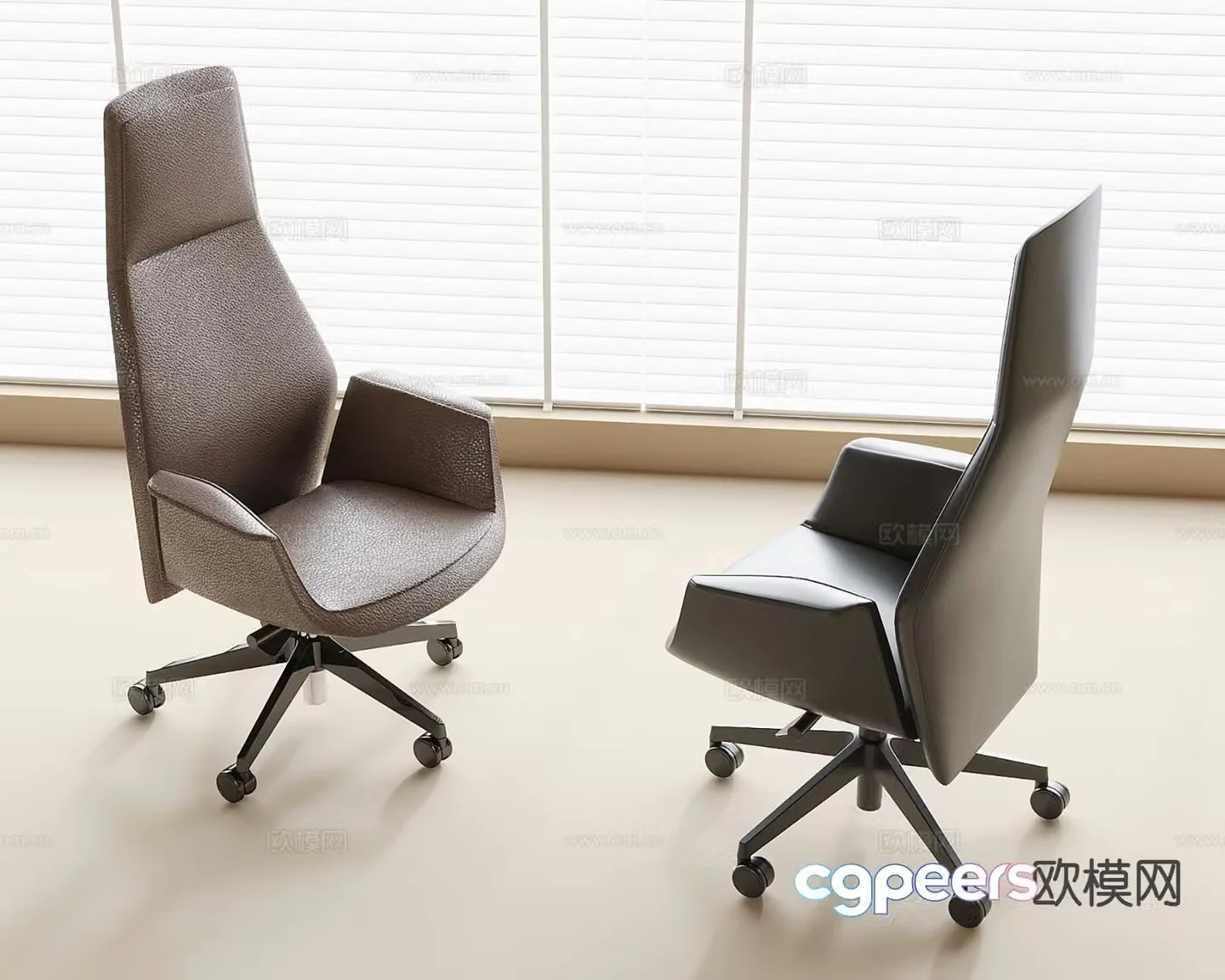 Modern office chair 3d model