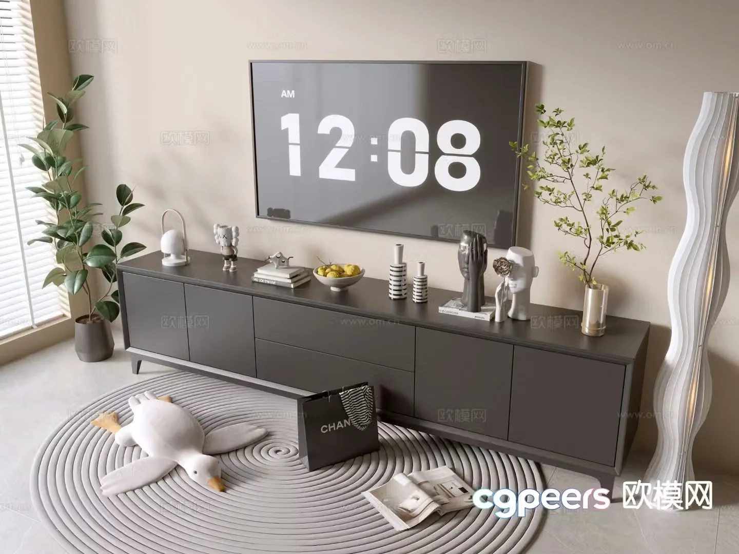 Modern TV cabinet 3d model