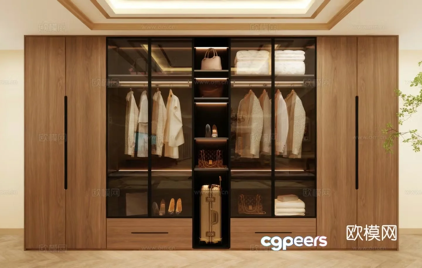 Wardrobe wardrobe wardrobe renderings wardrobe design wardrobe furniture 3d model