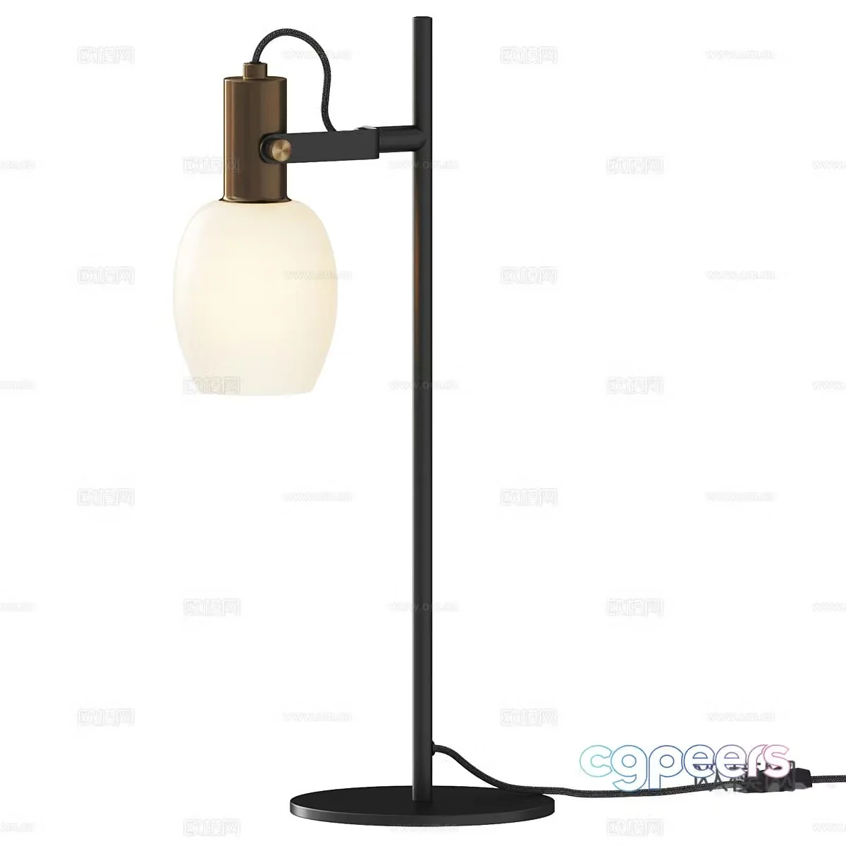 Modern light luxury minimalist desk lamp 3D model