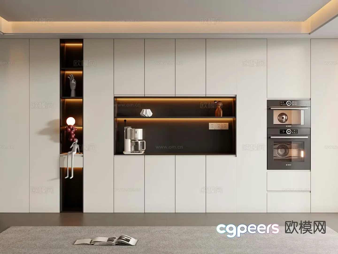 Modern sideboard 3d model