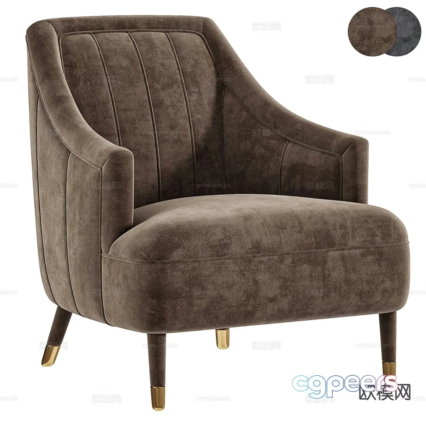Modern single sofa sofa chair 3d model