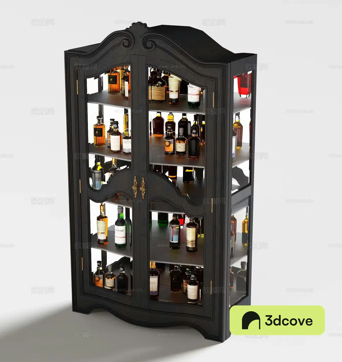 American wine cabinet