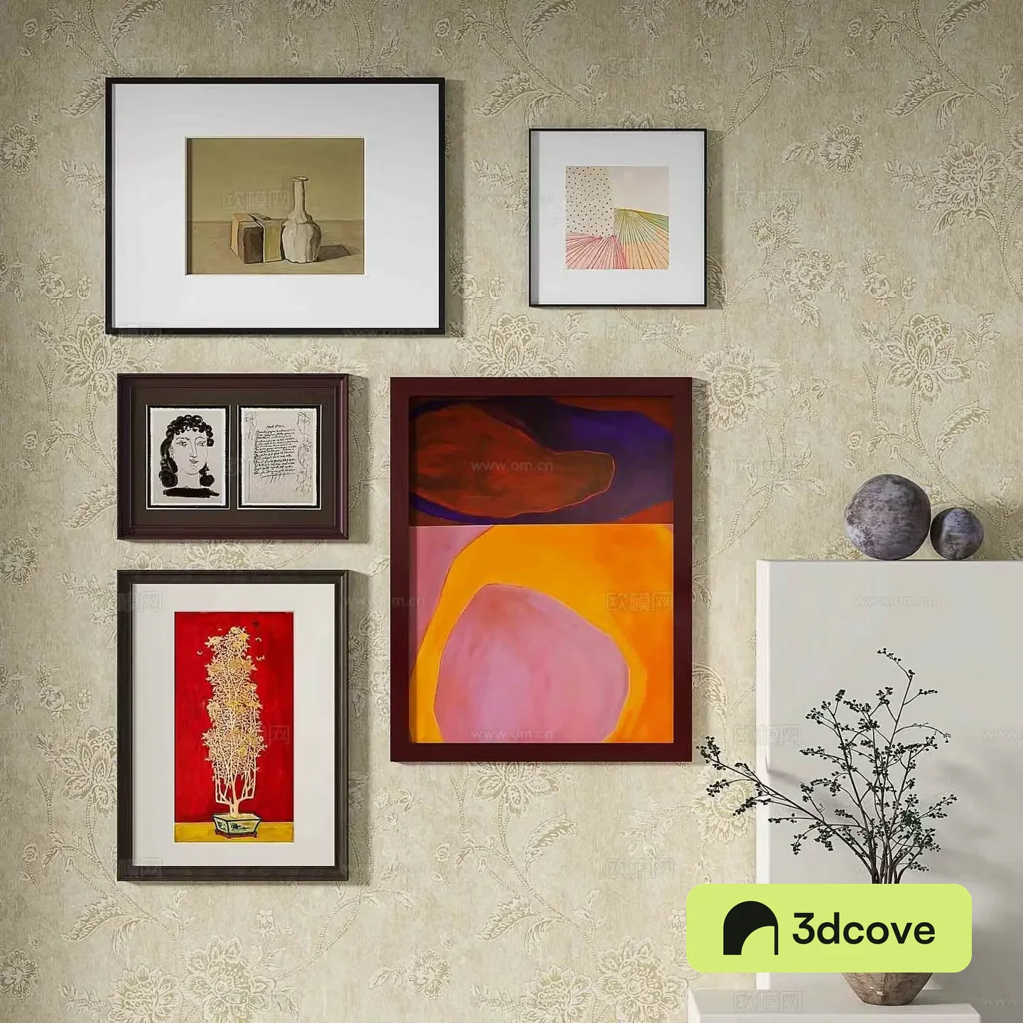 Modern abstract painting decorative painting