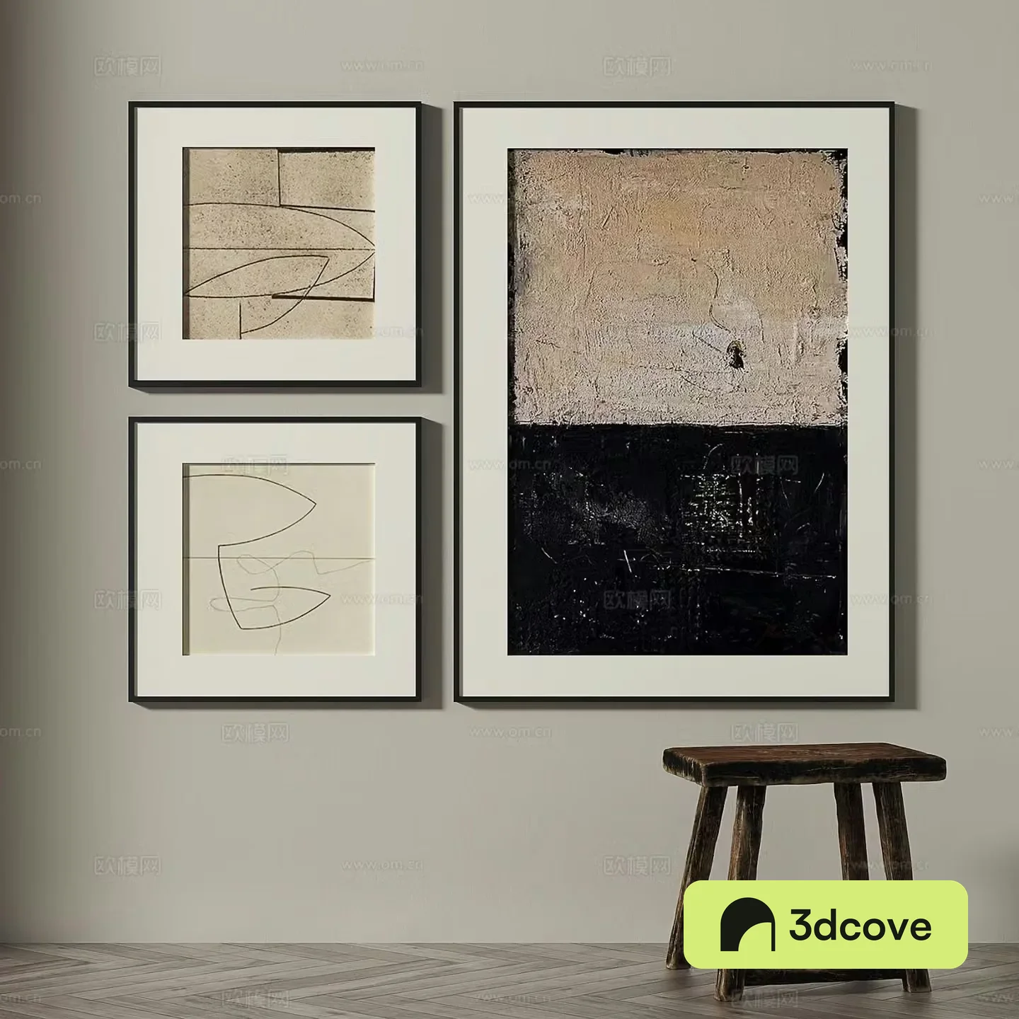 Wabi-sabi art painting decorative painting