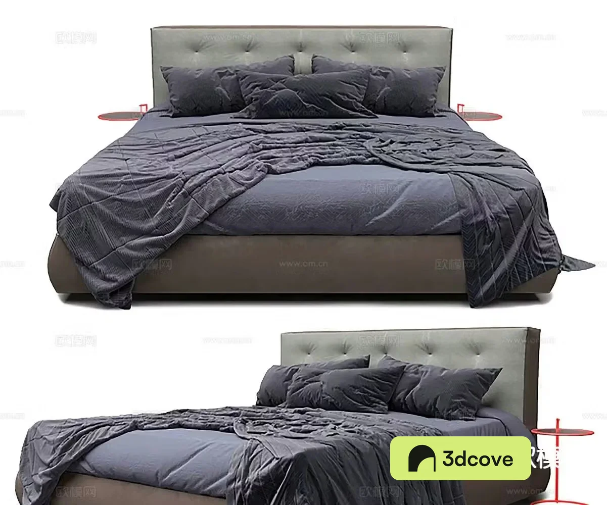 Simple double bed