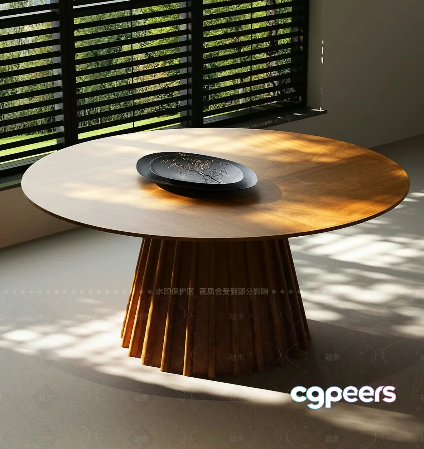 Modern Round Table 3D Model – 2986 – VRAY Render