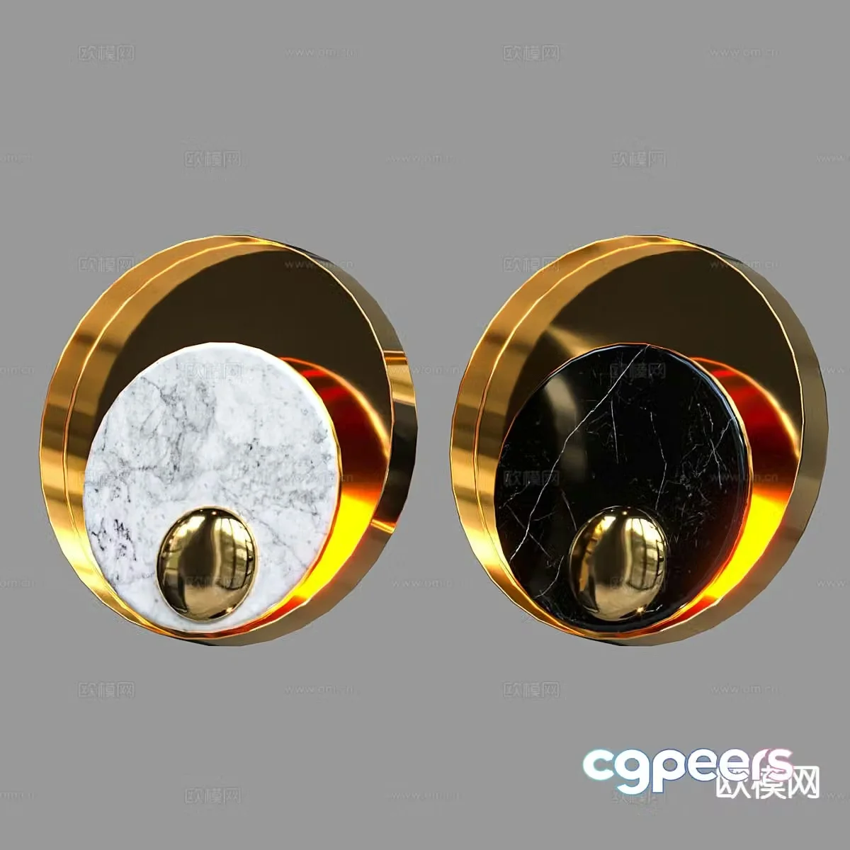 Light luxury wall lamp 3D model