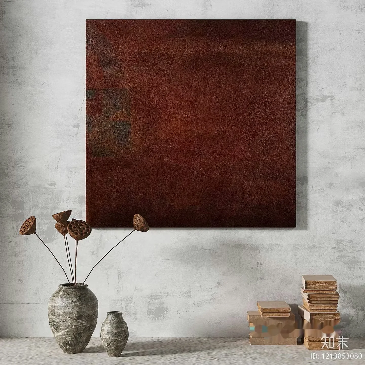 Rustic Decorated Wall 3D Model – 11930 – VRAY Render