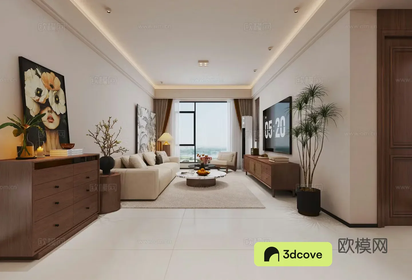 Nowadays the 3D model of the medieval living and dining room