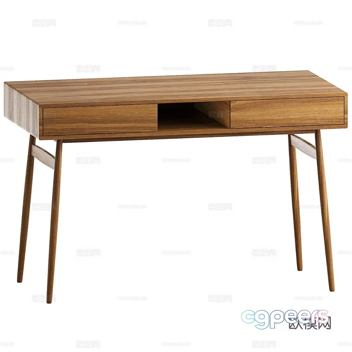 Nordic simple desk desk simple desk desk 3d model