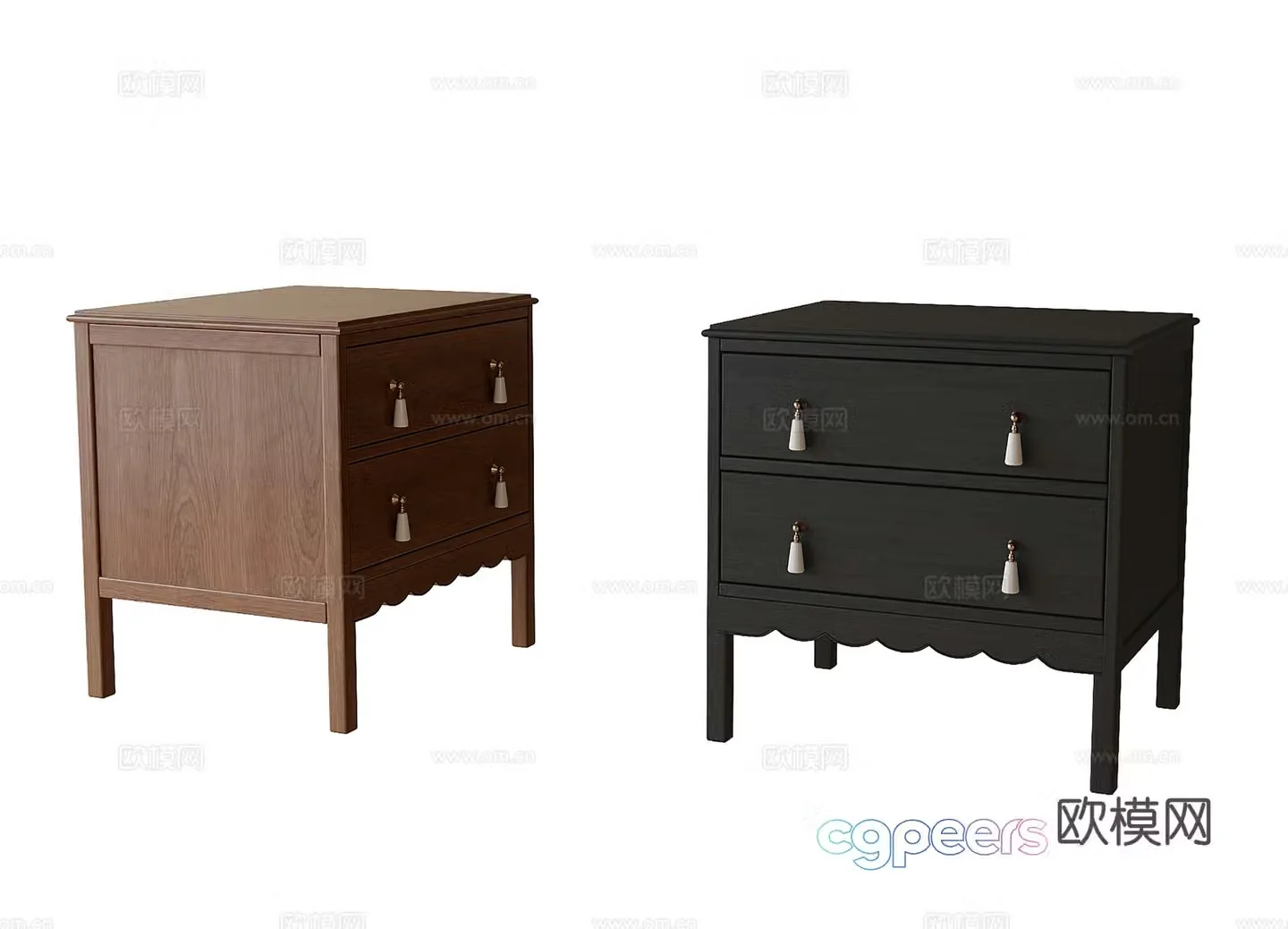 Modern night table 3d model