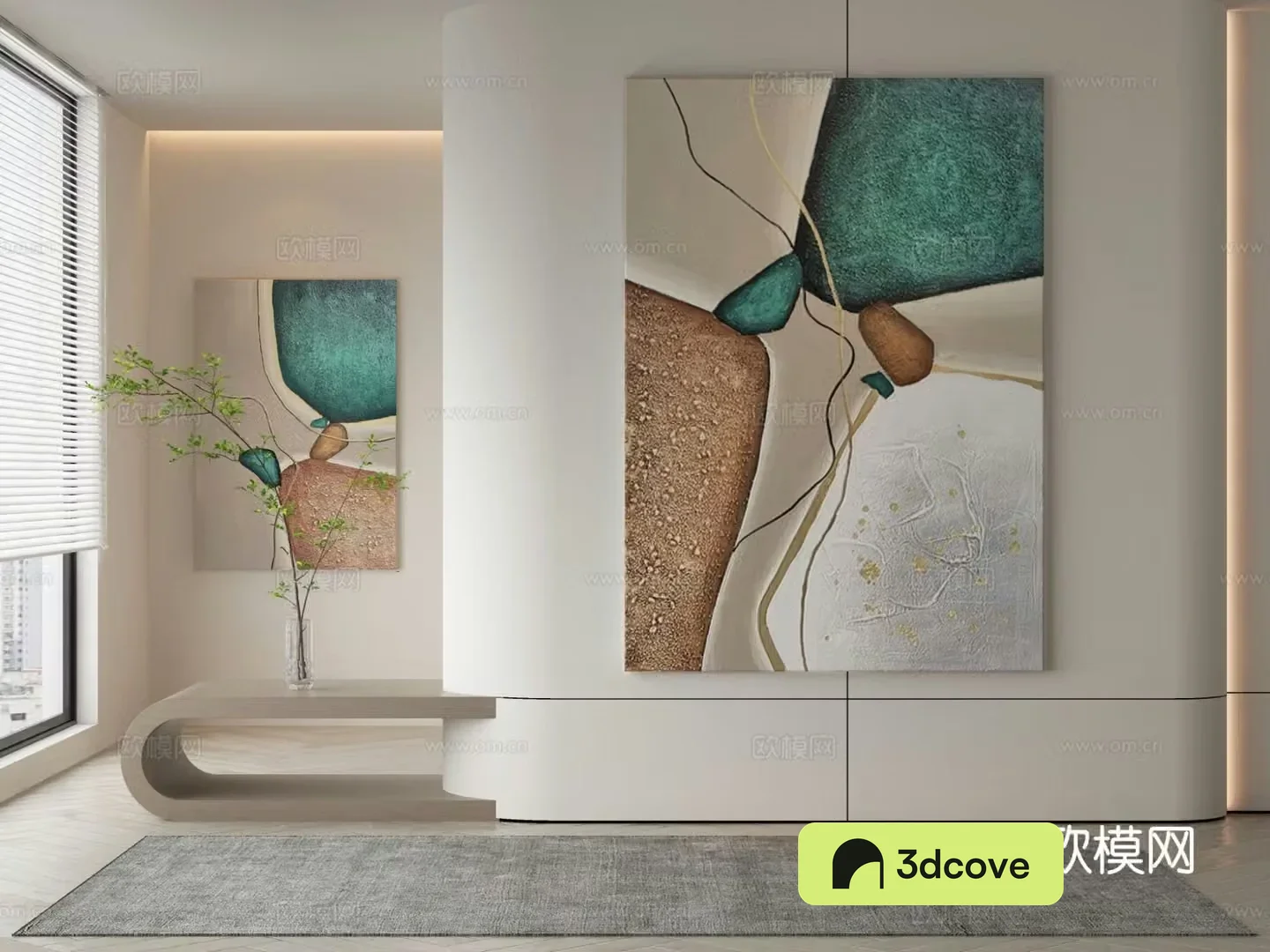 Modern decorative painting texture painting hanging painting