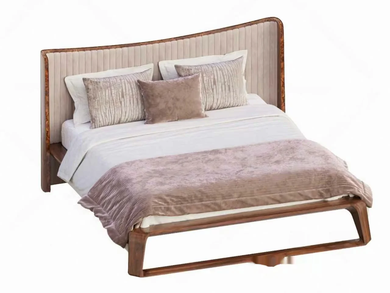 Cozy Modern Bed 3D Model – 19445 – CORONA Render