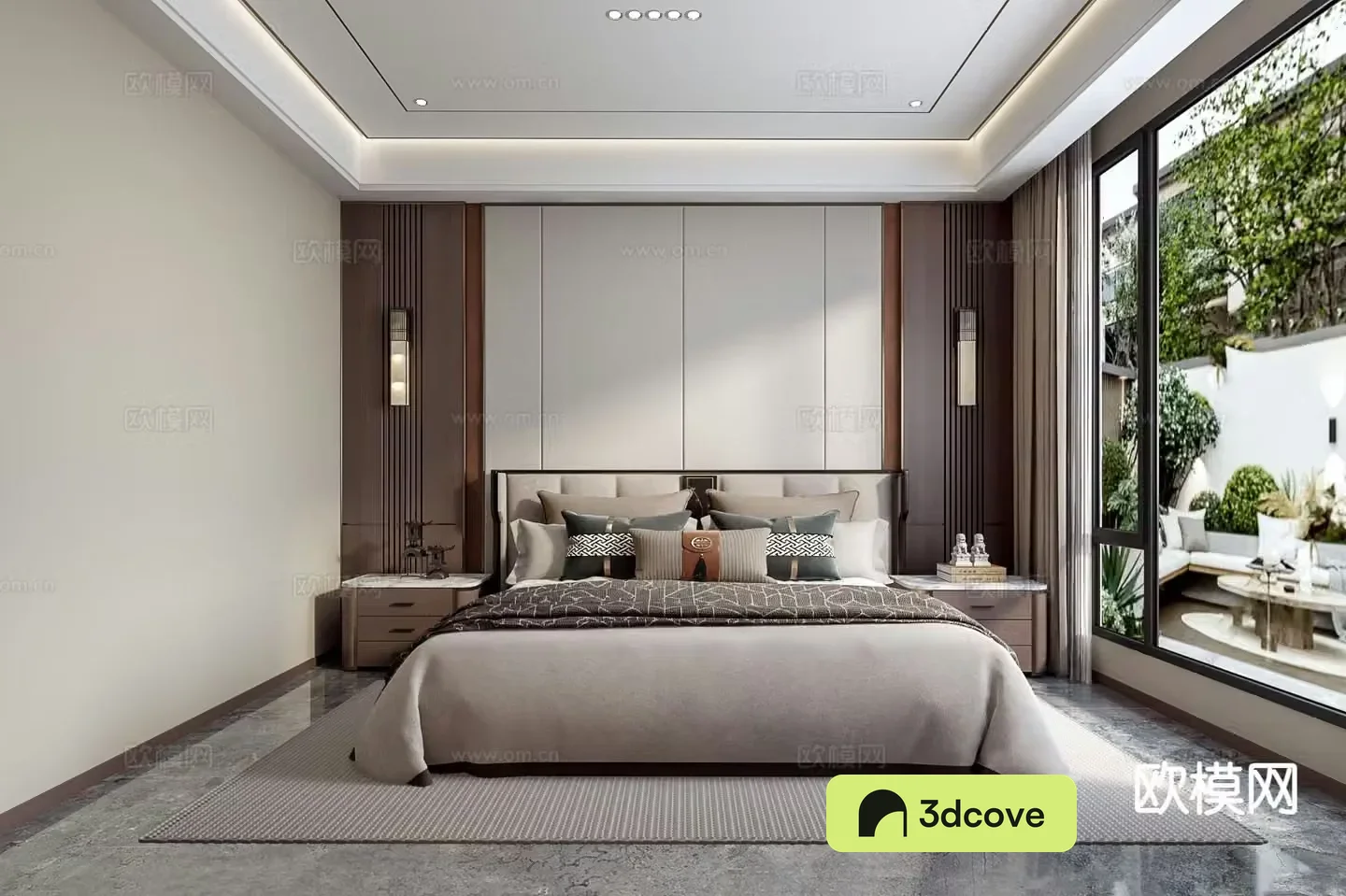 New Chinese style bedroom master bedroom