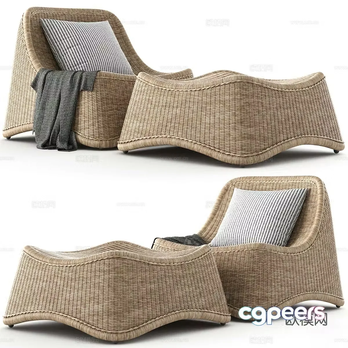 Single sofa 3d model