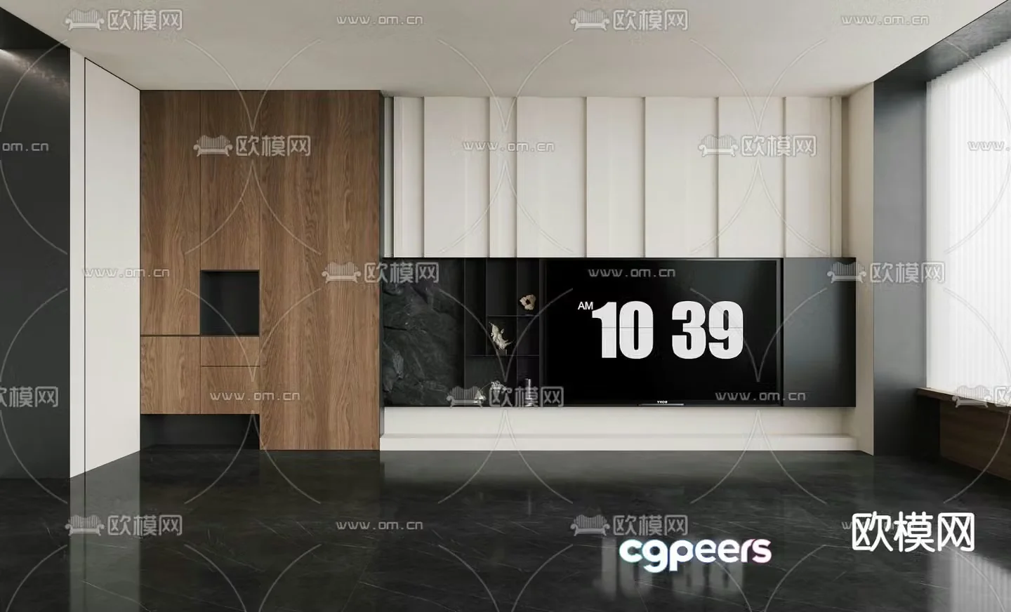 TV background TV wall 3d model