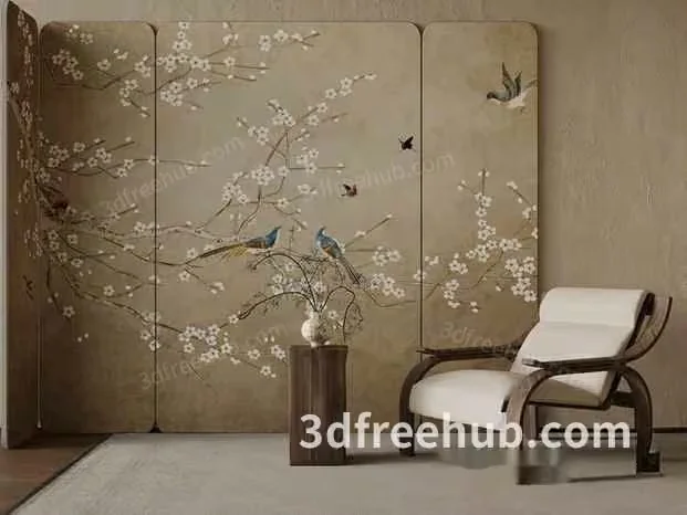 Modern Living Room 3D Model – 20179 – VRAY Render