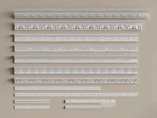 Decorative White Trim 3D Model – 12950 – VRAY Render