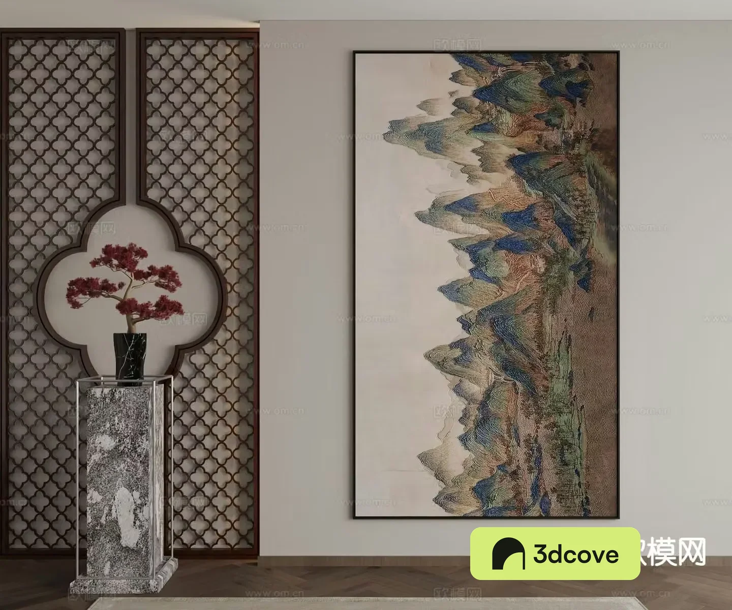 New Chinese style decorative painting Thousand Miles of Rivers and Mountains