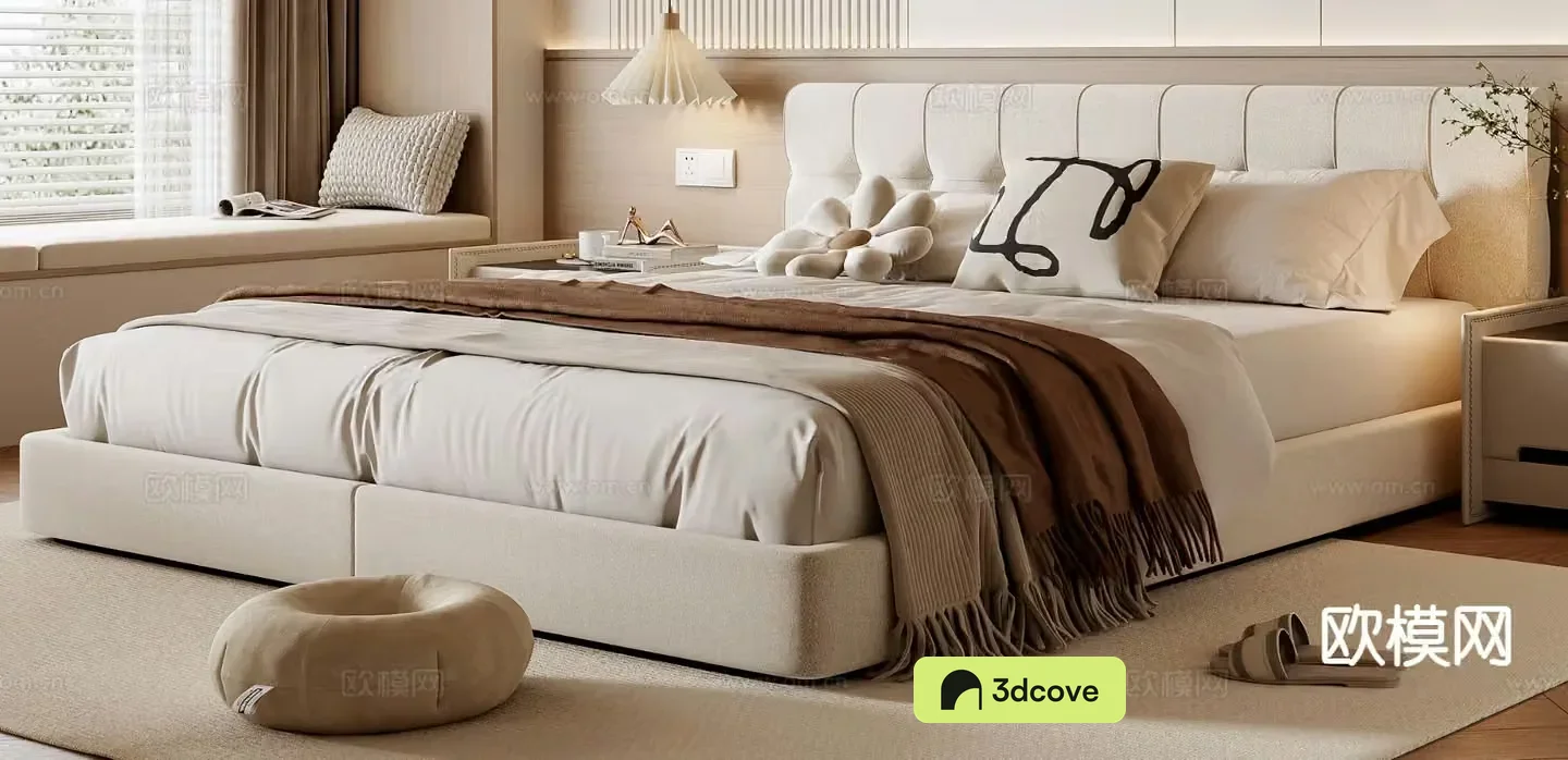 Modern double bed