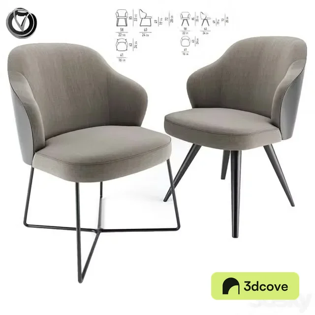 Leslie Dining Chairs Pair