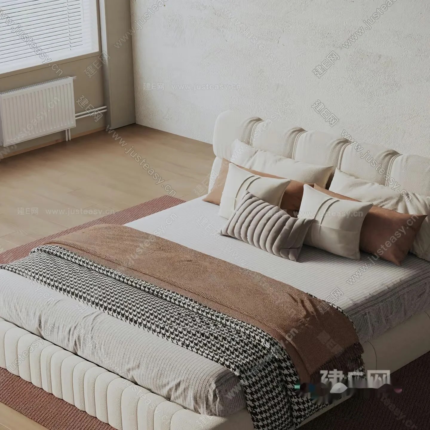 Cozy Bedroom 3D Model – 18001 – VRAY Render