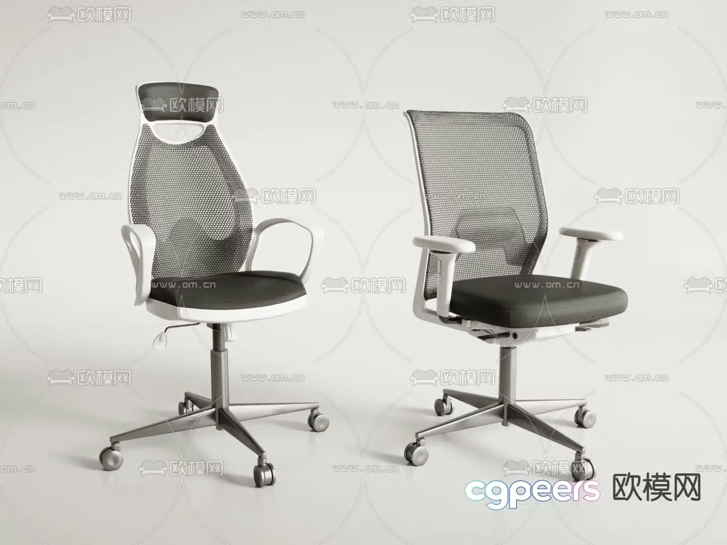 Staff chair office chair conference chair shift chair 3d model